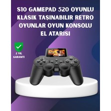 Aesco 500 Dahili Oyunlu Taşınabilir Retro El Konsolu-2.4 Inç Renkli Ekranlı