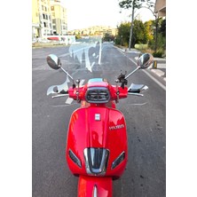 Motocam Volta Revolt Rs6 Ön Cam 2024-2026 Model 37CM Şeffaf Renkli Elcikli Aparatsız