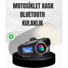 Aesco Su Geçirmez Bluetooth 5.3 Kask Kulaklığı 1000MAH Bataryalı