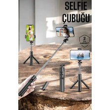 Aesco Kumandalı Tripod Telefon Tutucu Selfie Çubuğu 360 Derece Dönebilen
