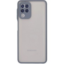 Mabelme Store Mey Ithalat®  Samsung Galaxy A22 Kılıf Montreal Silikon Kapak - Gri