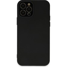 Mabelme Store Mey Ithalat®  iPhone 12 Pro Kılıf Lansman Glass Kapak - Siyah
