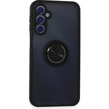 Mabelme Store Mey Ithalat®  Samsung Galaxy M34 5g Kılıf Montreal Yüzüklü Silikon Kapak - Siyah