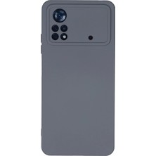Mabelme Store Mey Ithalat®   Poco X4 Pro 5g Kılıf Nano Içi Kadife Silikon - Gri