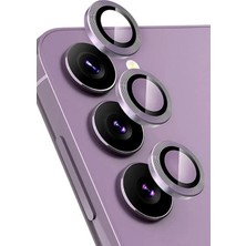 Mabelme Store Mey Ithalat®  Samsung Galaxy S24 Fe Raze Metal Kamera Lens - Mor