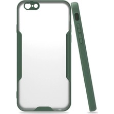Mabelme Store Mey Ithalat®  iPhone 6 Kılıf Platin Silikon - Yeşil