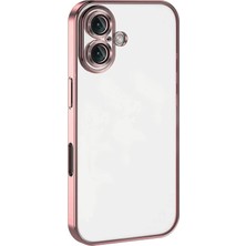 Mabelme Store Mey Ithalat®  iPhone 16 Plus Kılıf  Lensli Silikon - Pembe