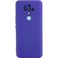 Mabelme Store Mey Ithalat®  Tecno Camon 16 Kılıf Nano Içi Kadife Silikon - Mor