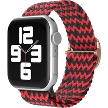 Mabelme Store Mey Ithalat®   Watch 38MM Star Kordon - Zigzag Kırmızı-Siyah