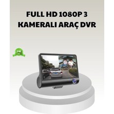 Aesco Araç Dvr Kamerası 3’lü 170° Geniş Açılı Full Hd ve Park Destekli