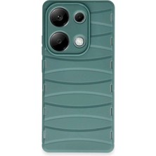 Mabelme Store Mey Ithalat®   Redmi Note 13 Pro 4g Kılıf Bibercas Silikon Kapak - Koyu Yeşil