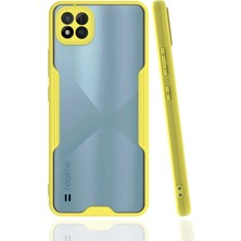 Mabelme Store Mey Ithalat®  Realme C11 2021 Kılıf Platin Silikon - Sarı