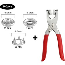 Aesco Metal Çıtçıtlı Düğme Pensesi ve Düğmesi (25 Set)