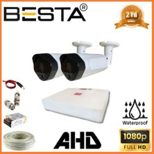 Mabelme Store 2 Mp 1080P 2 Dış Mekan Kameralı Ahd Güvenlik Seti