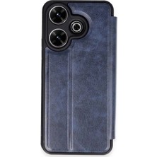 Mabelme Store Mey Ithalat®   Redmi 13 4g Kılıf Flip Cover - Lacivert