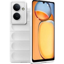 Mabelme Store Mey Ithalat®   Redmi 13C Kılıf Optimum Silikon - Krem