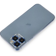 Mabelme Store Mey Ithalat®  iPhone 11 Pro Max Metal Kamera Lens Koruma Cam - Mavi