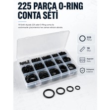 Aesco 225 Pcs O-Ring Conta Seti Profesyonel Tamir, Bakım ve Sızdırmazlık Çözümü
