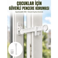 Aesco Cam Pencere Açılma Kontrol Kilidi Kolay Montaj 3’lü Yeni Nesil