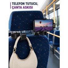 Aesco Araç Içi Telefon Sabitleyici ve Koltuk Arkası Çanta Askılığı