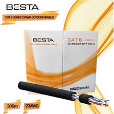 Mabelme Store Outdoor Cat6 23 Awg 305 Metre Ip Kamera Kablosu