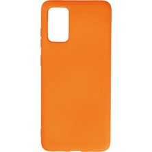 Mabelme Store Mey Ithalat®  Samsung Galaxy S20 Plus Kılıf Nano Içi Kadife Silikon - Turuncu