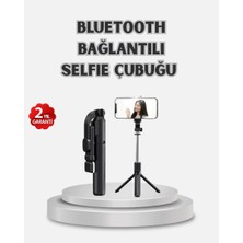 Aesco Kablosuz Bluetooth Selfie Çubuğu – 360° Dönebilir Başlık, Taşınabilir ve Şık Tasarım