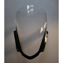 Motocam Suzuki Burgman 400 Ön Cam 2017-2026 Model 58CM Şeffaf Renkli 4mm Orjinal Boylu
