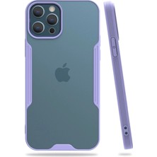 Mabelme Store Mey Ithalat®  iPhone 12 Pro Max Kılıf Platin Silikon - Lila