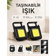 Aesco Taşınabilir Işık 3 Işık Modlu USB Şarj Özeeliğine Sahip
