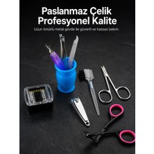 Aesco Çok Fonksiyonlu Kişisel Bakım Seti Manikür Pedikür ve Kaş Bakım Aletleri
