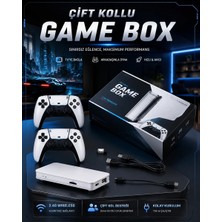 Aesco 4K 3D Hd Görüntü Kaliteli Kablosuz Çift Kollu 20.000 Oyunlu Retro Oyun Konsolu Tv Box