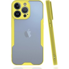 Mabelme Store Mey Ithalat®  iPhone 14 Pro Max Kılıf Platin Silikon - Sarı