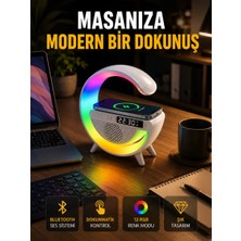 Aesco 13 Renk Seçenekli Kablosuz Şarj Cihazlı LED Lamba