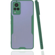 Mabelme Store Mey Ithalat®  Vivo V21 Kılıf Platin Silikon - Yeşil