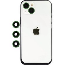 Mabelme Store Mey Ithalat®  iPhone 14 Shine Kamera Lens - Yeşil