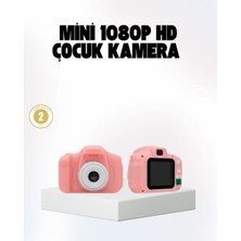 Aesco Çocuklar Için Mini Fotoğraf Makinesi 8mp 1080P Video ve Darbeye Dayanıklı