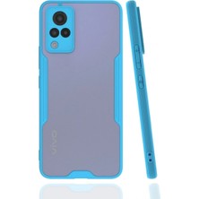 Mabelme Store Mey Ithalat®  Vivo V21 Kılıf Platin Silikon - Mavi