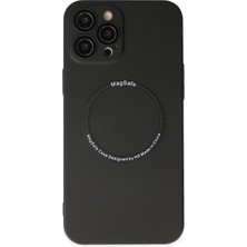Mabelme Store Mey Ithalat®  iPhone 12 Pro Kılıf Jack Magneticsafe Lens Silikon - Siyah