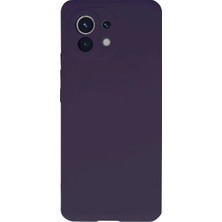 Mabelme Store Mey Ithalat®   Mi 11 Kılıf Nano Içi Kadife Silikon - Mor