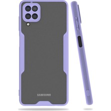 Mabelme Store Mey Ithalat®  Samsung Galaxy A22 Kılıf Platin Silikon - Lila