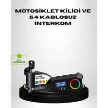 Aesco Motosiklet ve Günlük Kullanım Için Bluetooth Hoparlör ve Disk Kilidi Seti
