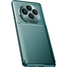 Mabelme Store Mey Ithalat®   Reno 11 Fs Kılıf Auto Focus Karbon Kapak - Koyu Yeşil