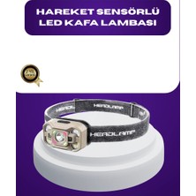 Aesco Wave Sensörlü LED Kafa Lambası Şarjlı Ayarlanabilir Işık