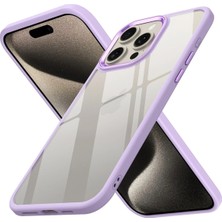 Mabelme Store Mey Ithalat®  iPhone 15 Pro Max Kılıf Power Silikon - Lila
