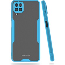 Mabelme Store Mey Ithalat®  Samsung Galaxy A22 Kılıf Platin Silikon - Mavi