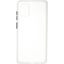 Mabelme Store Mey Ithalat®  Samsung Galaxy A71 Kılıf Miami Şeffaf Silikon - Şeffaf