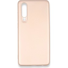 Mabelme Store Mey Ithalat®  Huawei P30 Kılıf First Silikon - Rose Gold