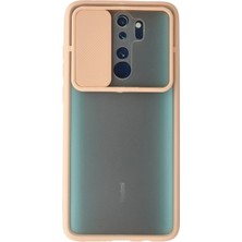 Mabelme Store Mey Ithalat®   Redmi Note 8 Pro Kılıf Palm Buzlu Kamera Sürgülü Silikon - Pembe