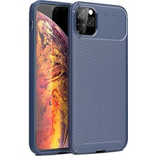 Mabelme Store Mey Ithalat®  iPhone 11 Pro Kılıf Auto Focus Karbon Kapak - Lacivert